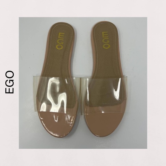 Ego Kerrie Clear Perspex Mule Sandals Women's Size 7 - Picture 2 of 10